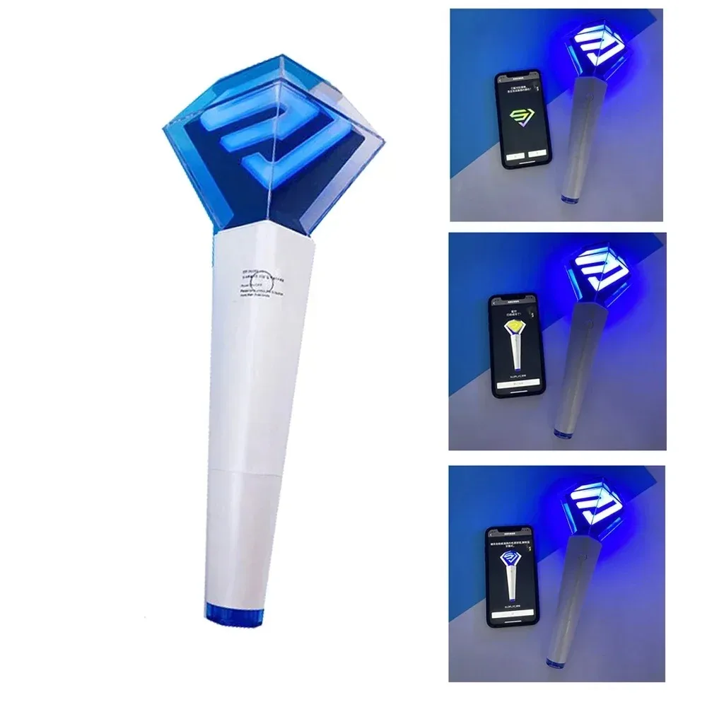 

KPOP Super Junior Lightstick Ver.2 With Bluetooth Glow Hand Light Concert Cheer Superjunior Light Stick Lamp Fans Collection Toy