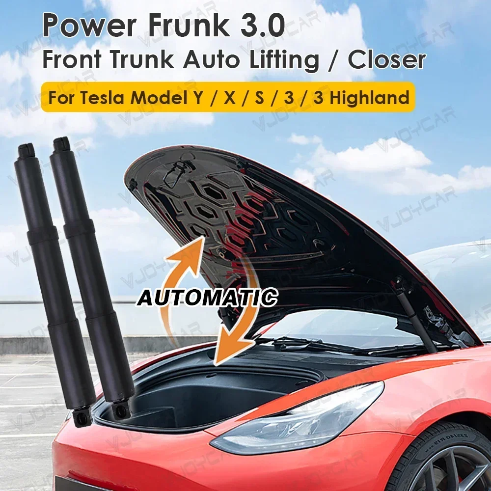 Vjoycar Model 3 Y X S Auto Power Frunk Closer Modified Automatic Lifting Front Cover Electronic Accessories for Tesla Model Y