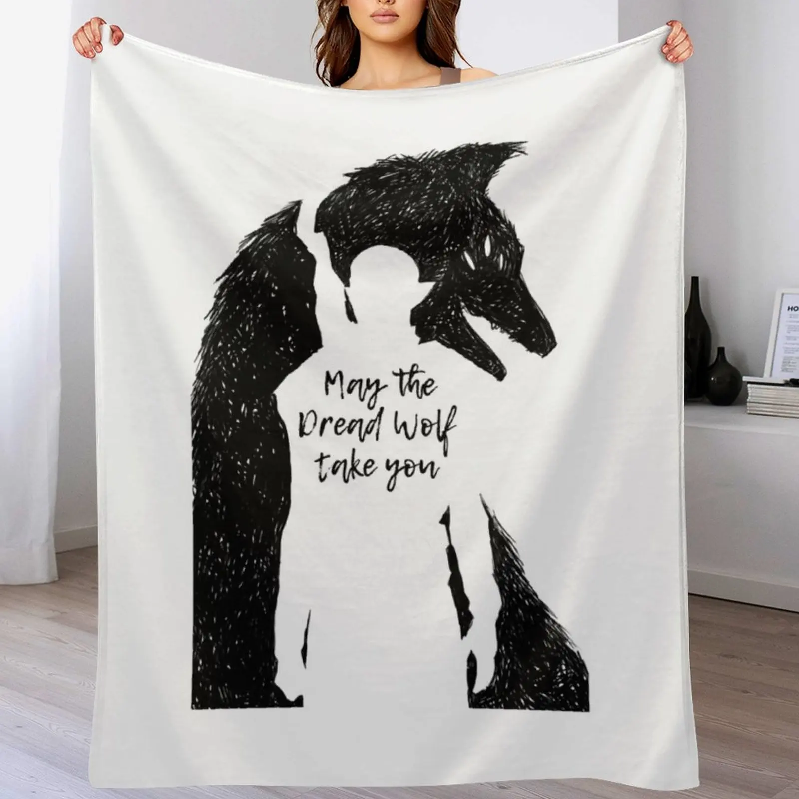 

Dread Wolf II Throw Blanket Cozy Warm Blanket for Bed Room Decor