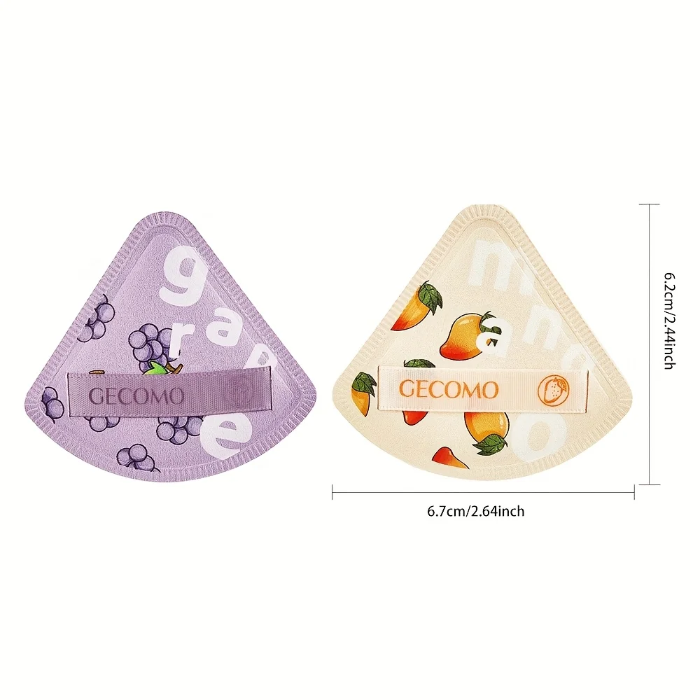 Triangle Fleshy Grape Powder Puff Dry And Wet Dual-use Skin-friendly Air Cushion Soft Cosmetic Puff Makeup Foundation Sponge