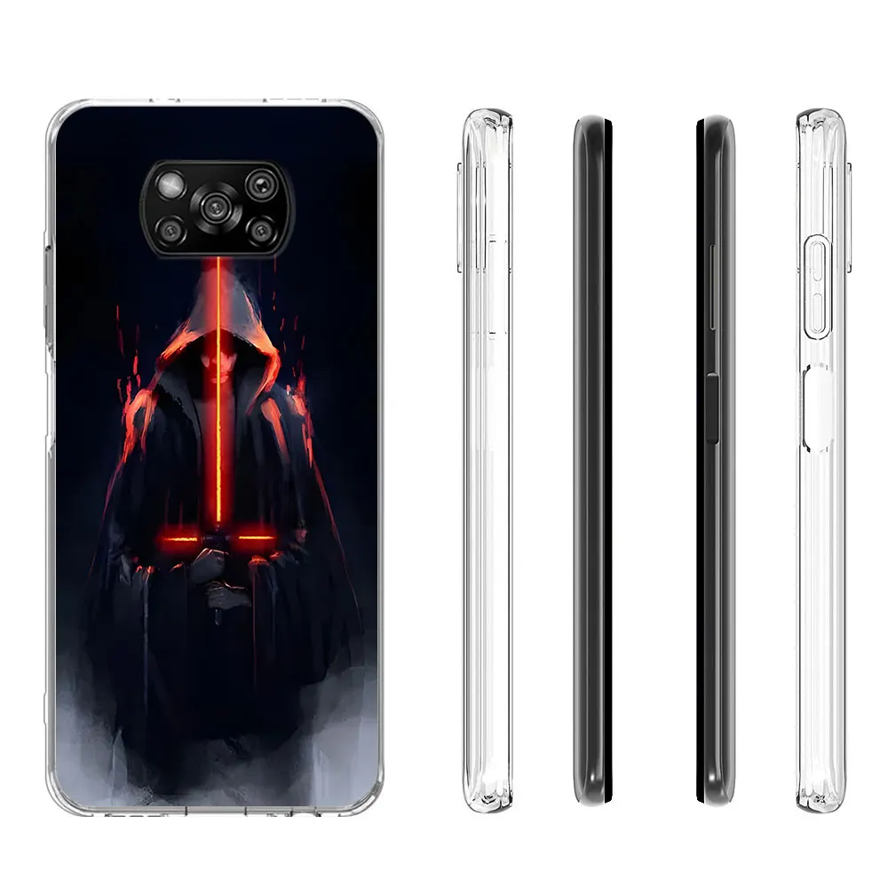 Darth Vader Star Wars Case for Xiaomi Poco X6 X4 F4 X3 X5 F5 M5s Pocophone F1 F3 M3 F2 M4 Pro M5 TPU Transparent Phone Cover