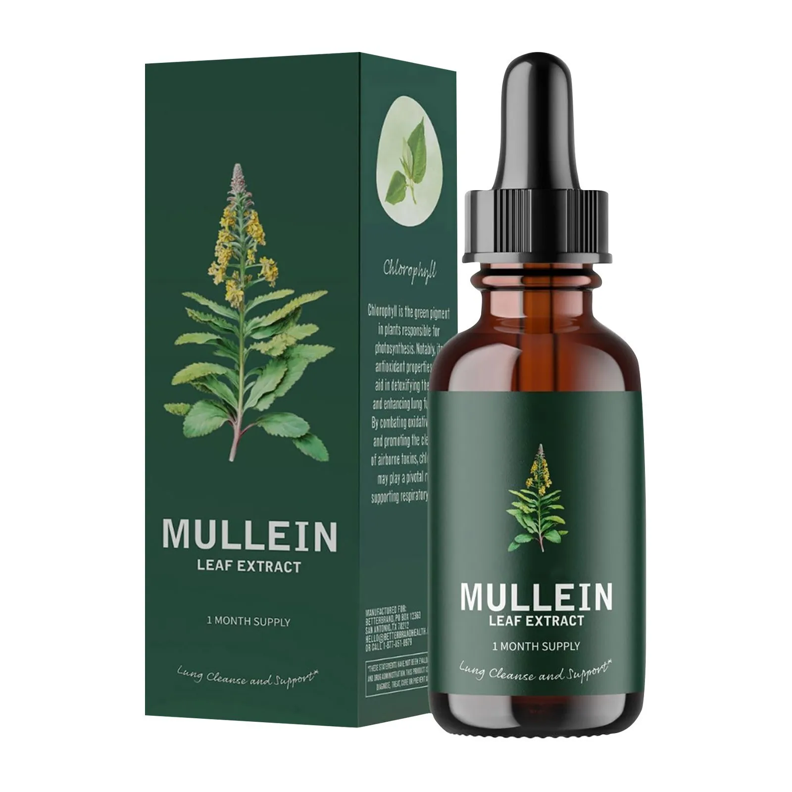 Mullein Leaf Extract Support Nose Cleanse & Respiratory Function For Healthy Breathing Natural Supplement Healthy Gifts