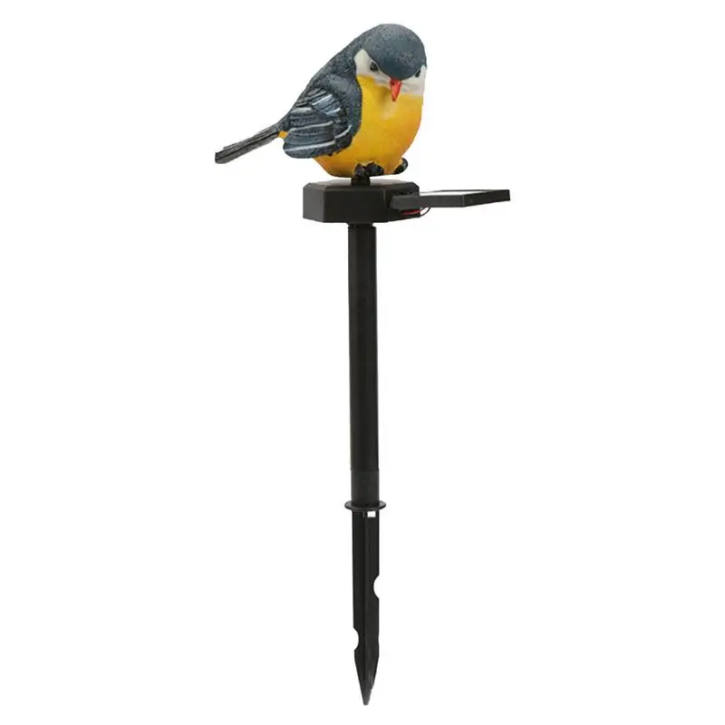 

Outdoor Bird Decor Cute Solar Powered Bird LED Lamp Garden Stake Animal Lamp Resin Bird Figurine Decorative Landscape Lighting