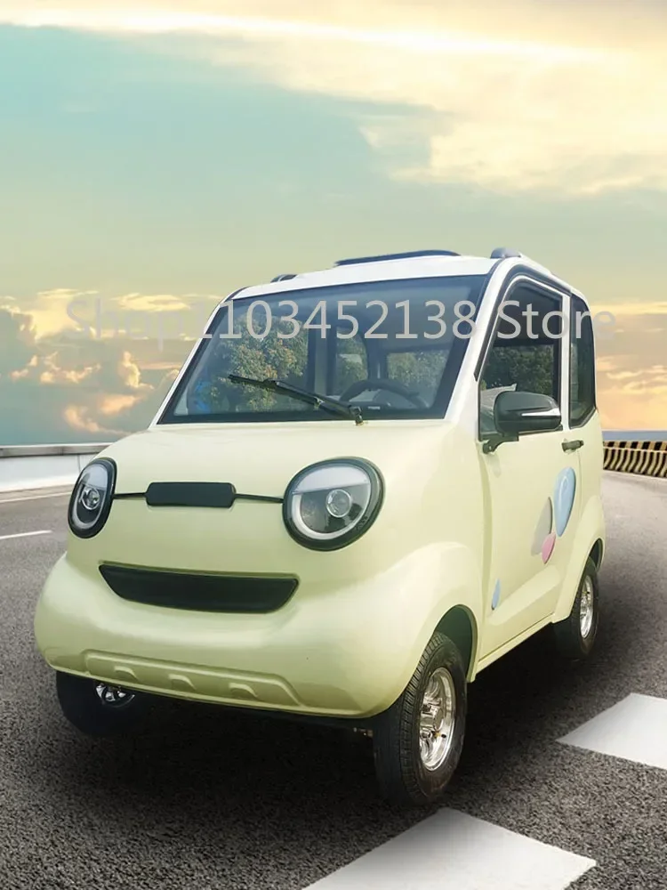 Custom-made electric 4-wheel car home small ladies and adults instead of walking new+small battery new energy car