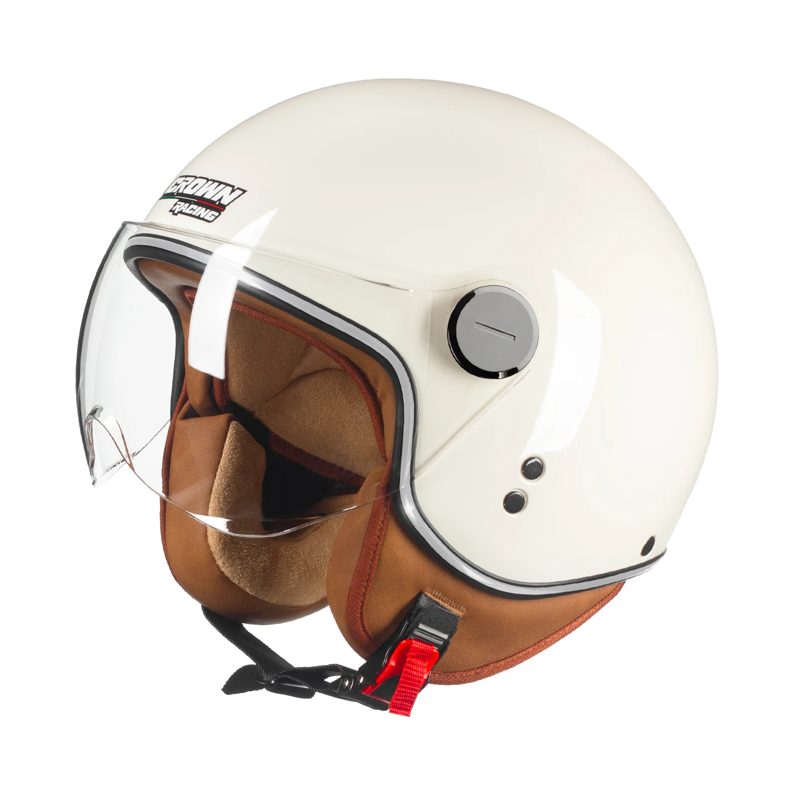 

CrownRacing Motorcycle Helmets 3/4 Open Face Helmet
