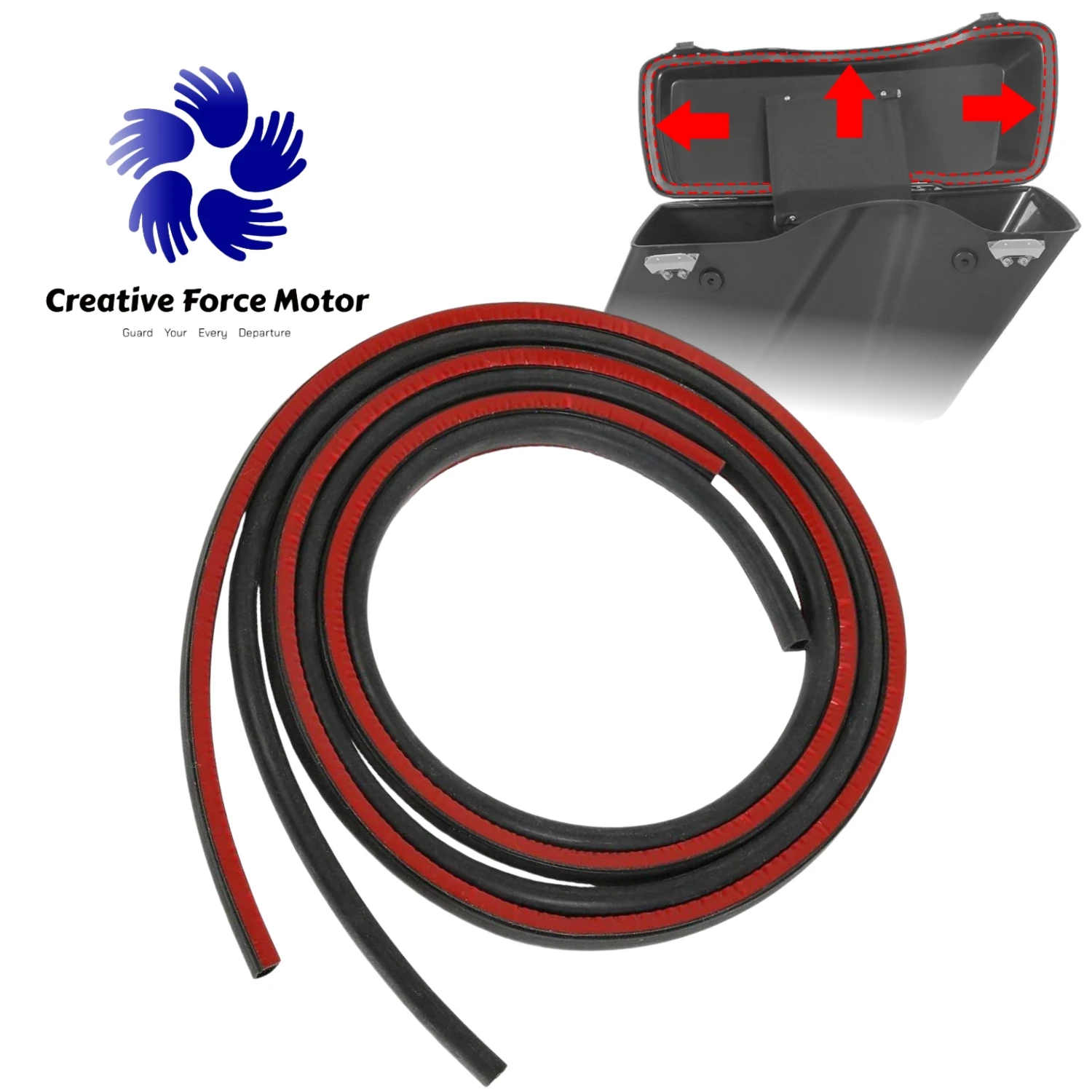 

2 шт. жесткие крышки седельной сумки, резиновые прокладки, устойчивая к атмосферным воздействиям уплотнительная лента для Harley Touring Road King Electra Street Glide FLTR 1994-2024