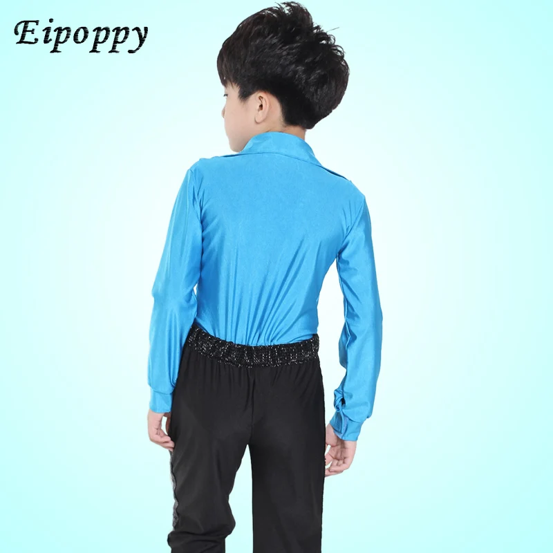 ملابس أداء الرقص اللاتيني للأولاد ، ملابس أطفال بأكمام طويلة ، جديد ، خريف