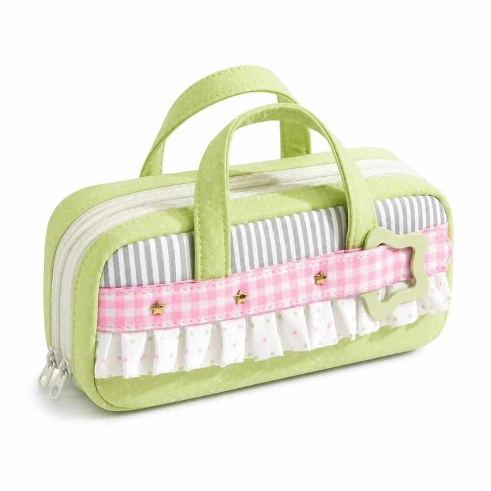 Creative Polka Dot Pen Bag portable Polka Dot Printed Handheld Pencil Case Large Capacity Lightweight Pen Holder Pouch