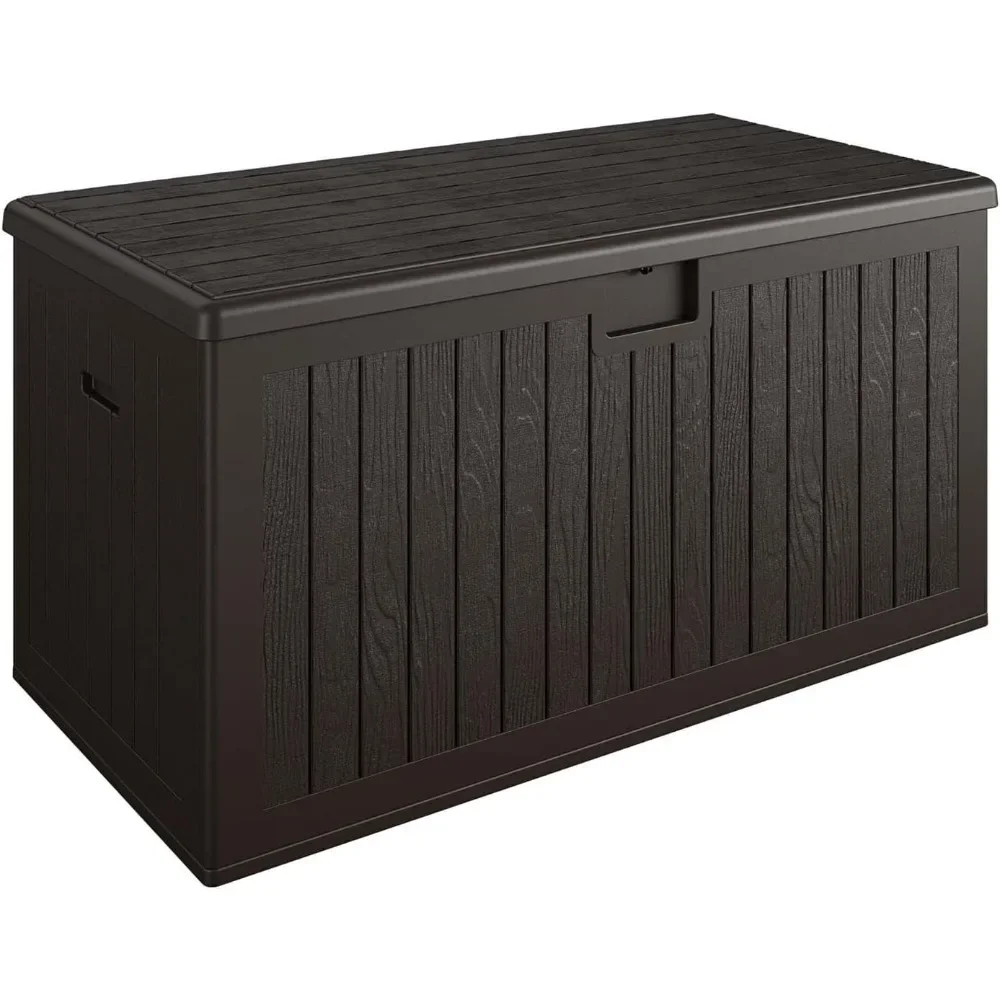 COSCO-Large Outdoor Storage Box, Dark Brown, Mysterious Technology, Toy Organizer, Boxes for Clothes, Closet, Doterra, 150 galões