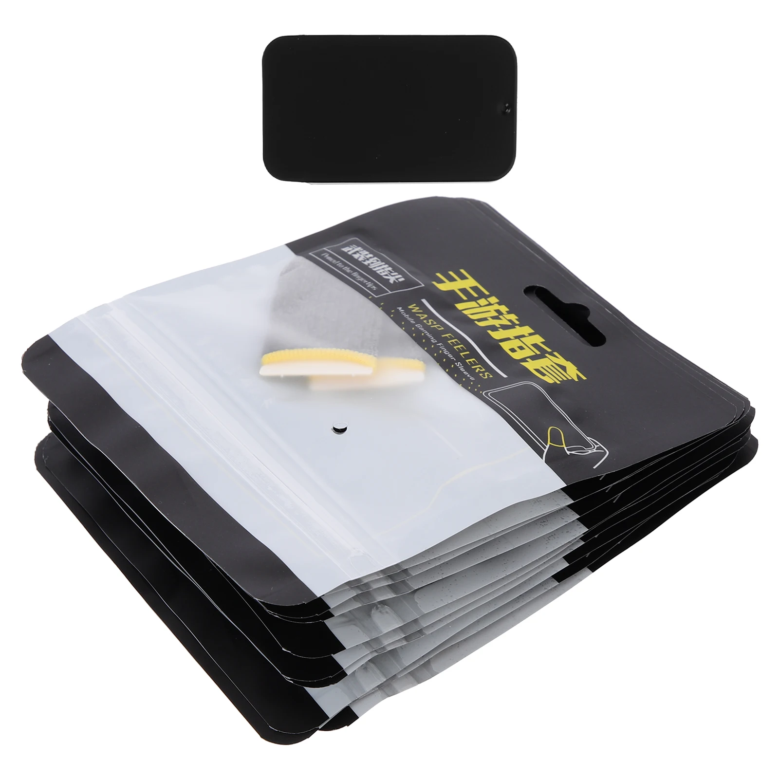 1 مجموعة 1 مجموعة من الأكمام الاصبع المضادة للعرق تنفس لعبة غطاء الاصبع للألعاب المحمول شاشة تعمل باللمس نصائح واقية عدم الانزلاق #2