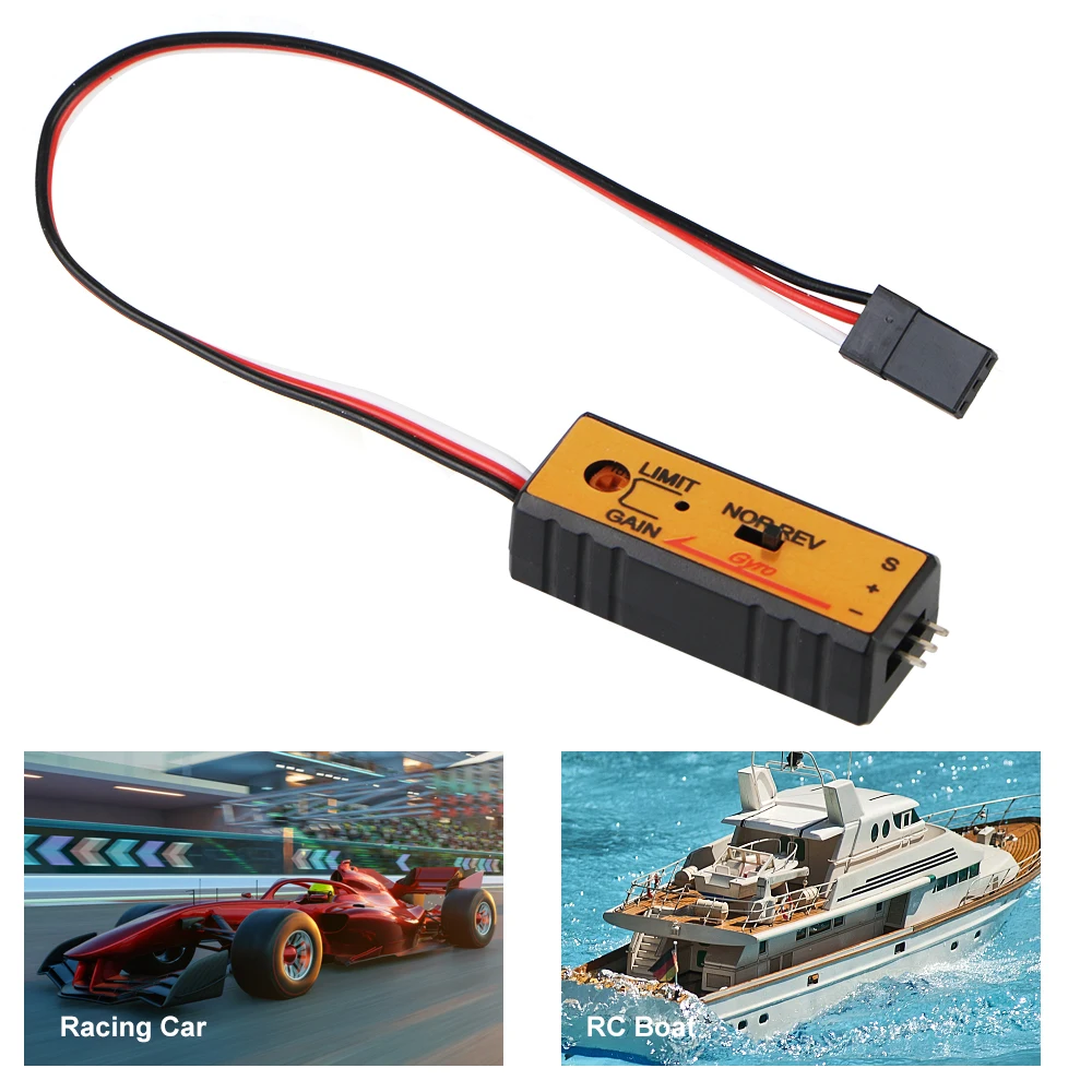 Mini Gyro Module for RC Toys Car/Boat Drift Drive Apply to Receiver 4.8V-6V 10mA 2- Axes Gyroscope for RC Remote Controller