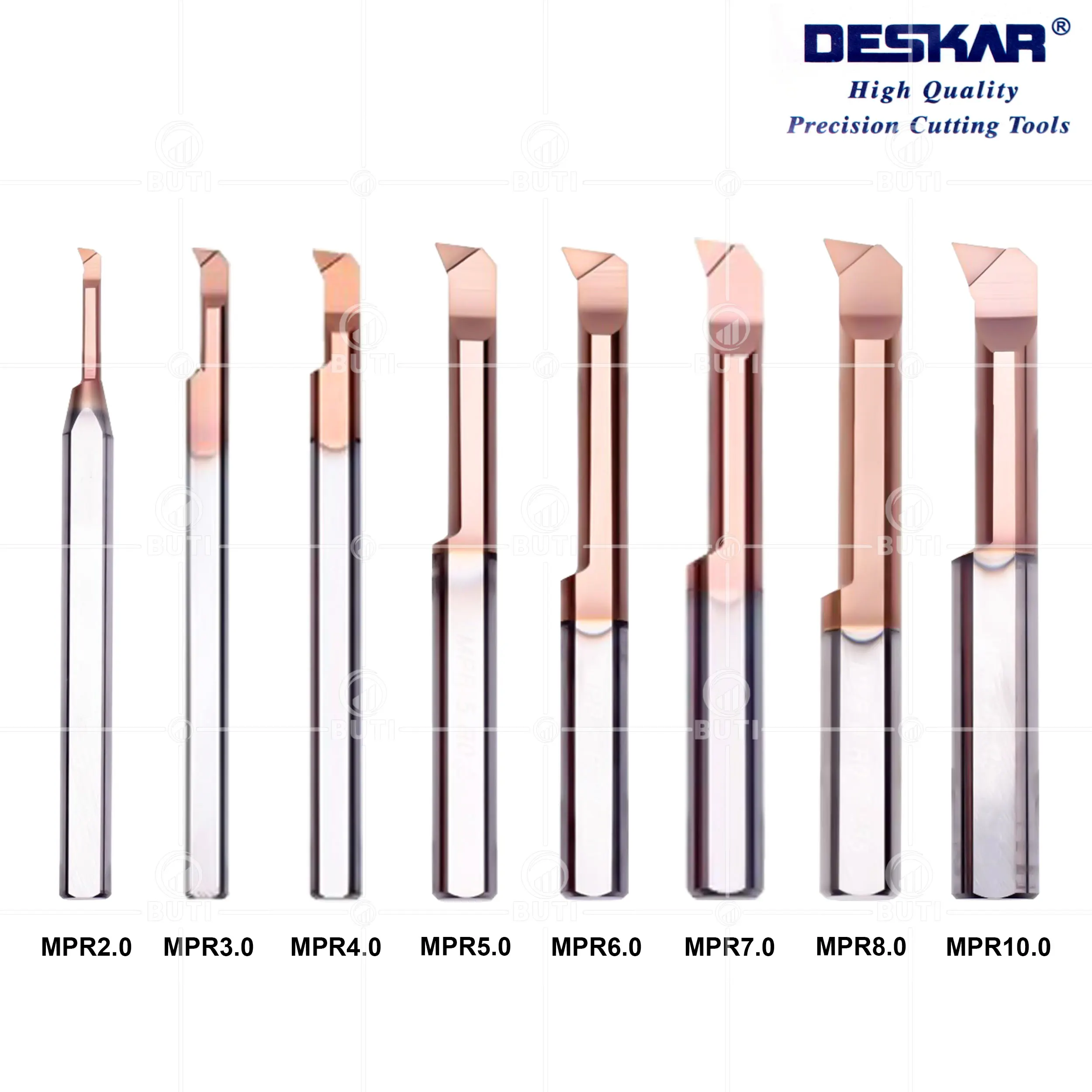 DESKAR 100% Original MPR Small Aperture Boring Tool MPR2 MPR4 MPR6 MPR8 MPR10 R0.1 R0.2 L15 L22 Tungsten Steel Inner Groove Tool