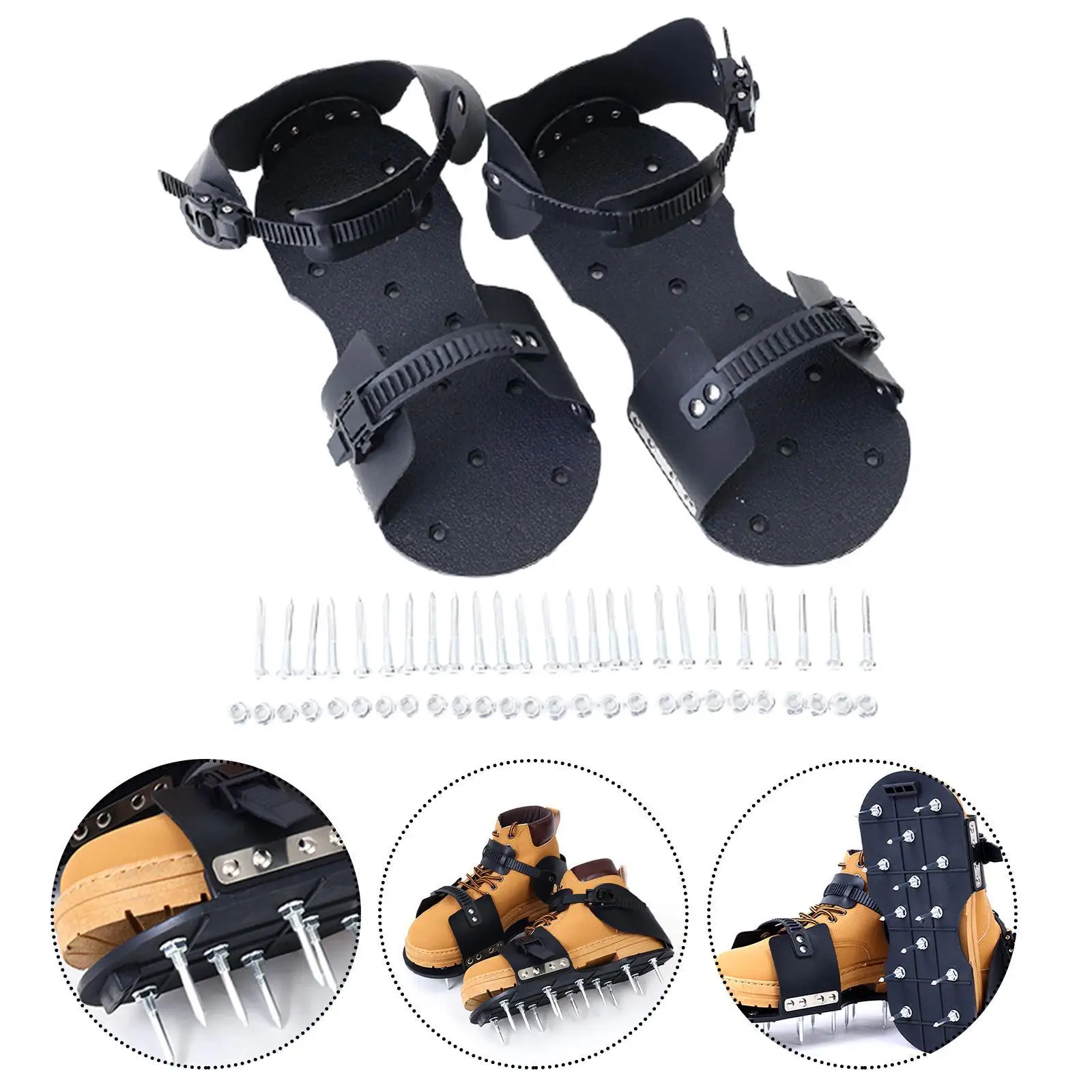 أحذية مهوية للحديقة في الفناء، أحذية مدببة لمركبات تسوية الأرضية