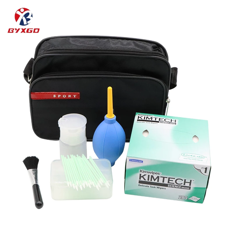 SC/LC/MPO Fiber Optic Endface Cleaning Kit Multiple-Piece Set with Dust-Free Wipes