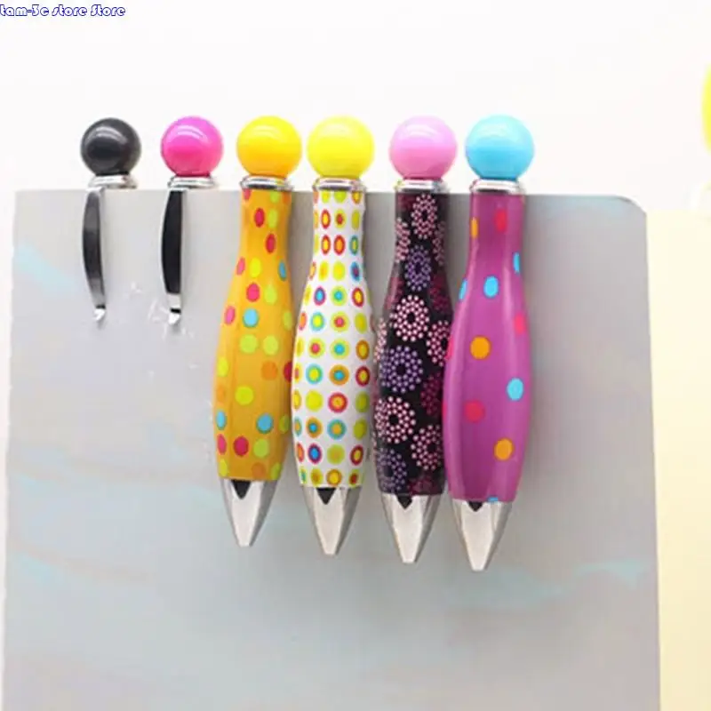 D0UA 6 PCS PROIND PEN BIG FAT PEN كتابة سلس كتابة قلم على نطاق واسع قلم أنيقة القلم الدهون القصيرة القصيرة لمكتب المدرسة