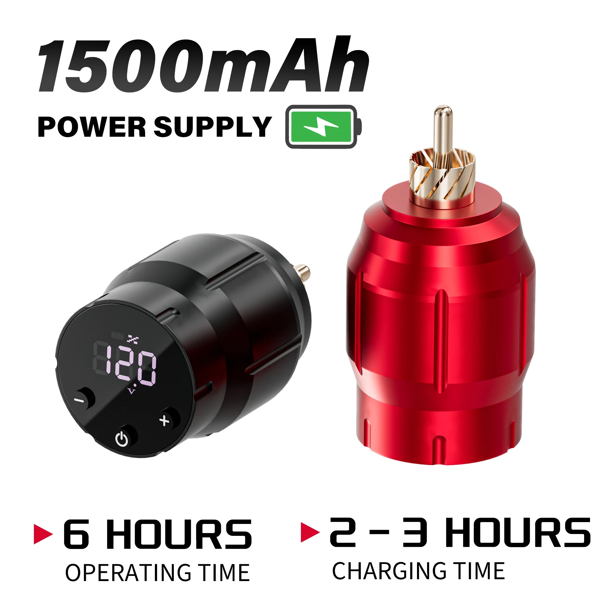 

1pc, Neebol Tattoo Battery Power Supply, 1500mAh, Essential Tattoo Supply, RCA Connector, Rechargeable Wireless Battery Gift