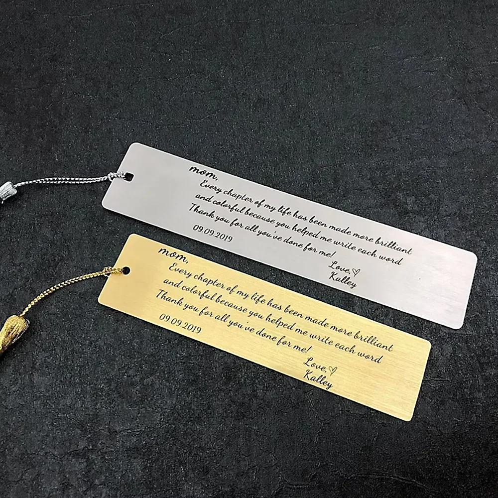 

Students Customize Long Feather Circular Combination Stainless Steel Bookmarks as Gifts for Teachers and Classmates