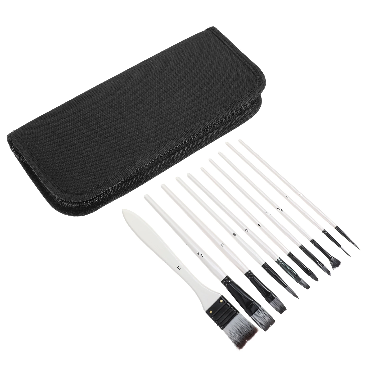 

1Set Nylon Bristle Brushes Oil Painting Set for Elegantly Personal Use Watercolor Gouache Artistic Ability Control