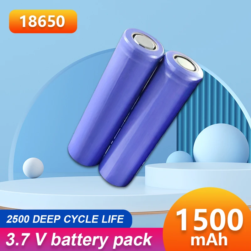 

18650 3.7V 1500mah 2000mah 2500mah 3000mah Rechargeable Li-Ion Battery For Flashlight Head Lamp Walkie-Talkie Street lamp Cell