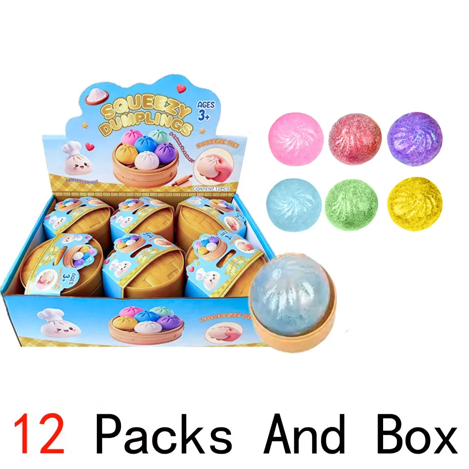 Grote Dumpling Squishy Stressballetjes met Stoomfunctie Herbruikbare Rebound Knijpverlichters Speelgoed Deegbal Kantoor Cadeaus