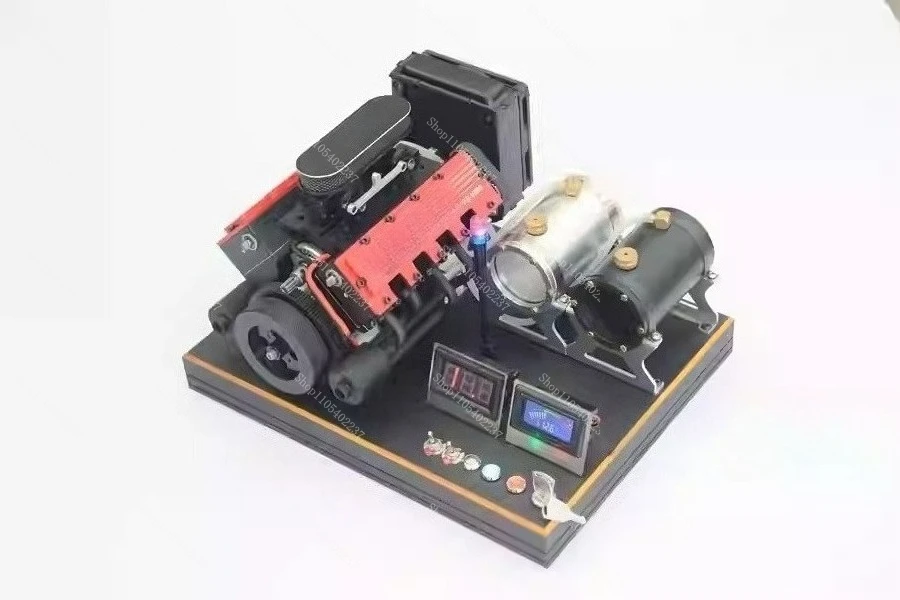 FS V800 Eight Cylinder Micro Water Cooled Engine Mini V8 Model