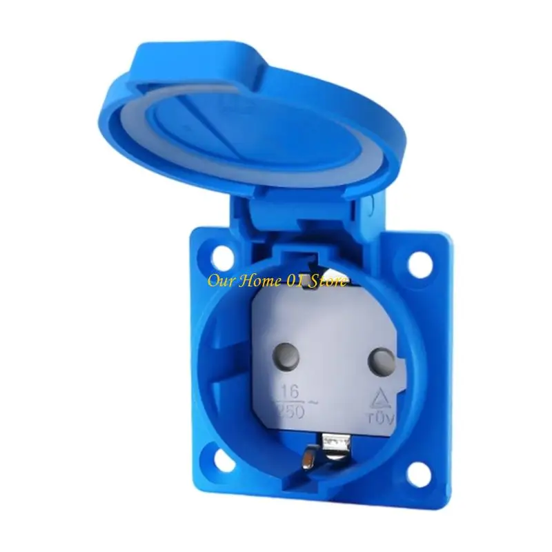 M4YC Universals Outdoor Electrical Socket Embedded Receptacle Industrial Wiring Connector Power Outlet Easy to Install