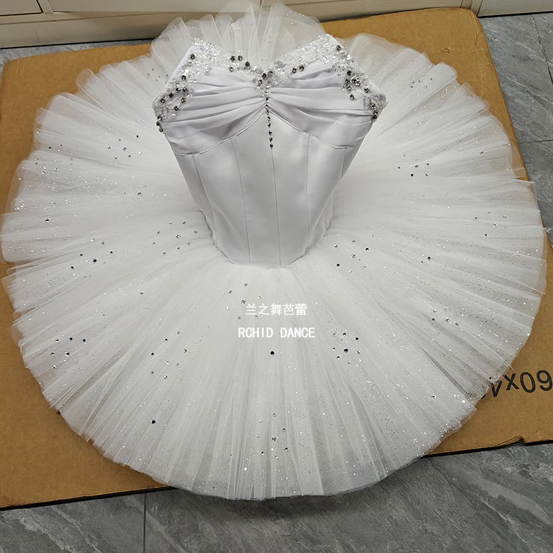BT01501 Costumi tutù di balletto bianco per adulti per bambini, ragazze, donne, dimensioni personalizzate professionali