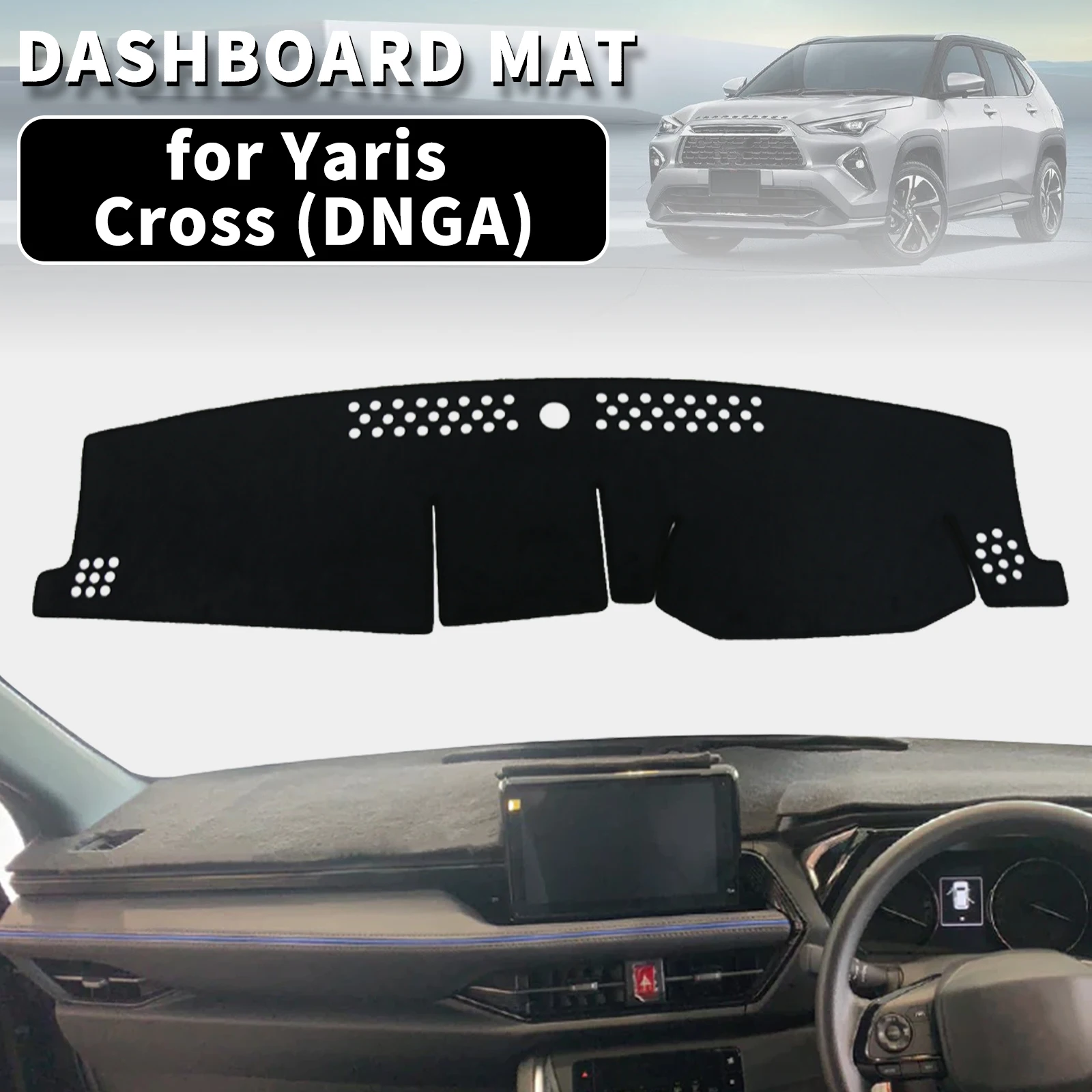 

for Yaris Cross DNGA (Not Fit for TNGA-GA-B) Dashmat Dashboard Cover Dash Mat Anti-UV Sun Shade Carpet Pad Car Styling Protector