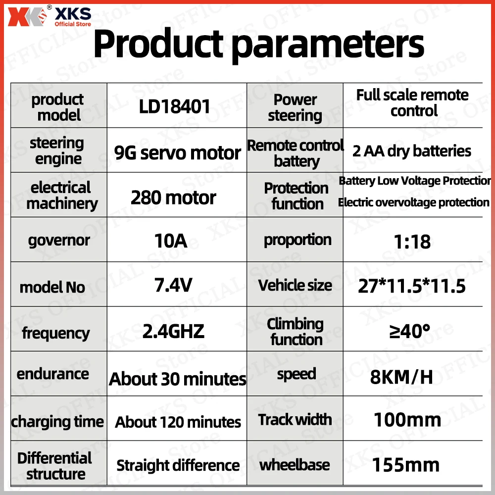 XKS LDR/C LD18401 1:18 مقلد على الطرق الوعرة التحكم عن بعد مركبة رينج روفر نموذج RC تسلق سيارة الدفع الرباعي لعبة الهدايا
