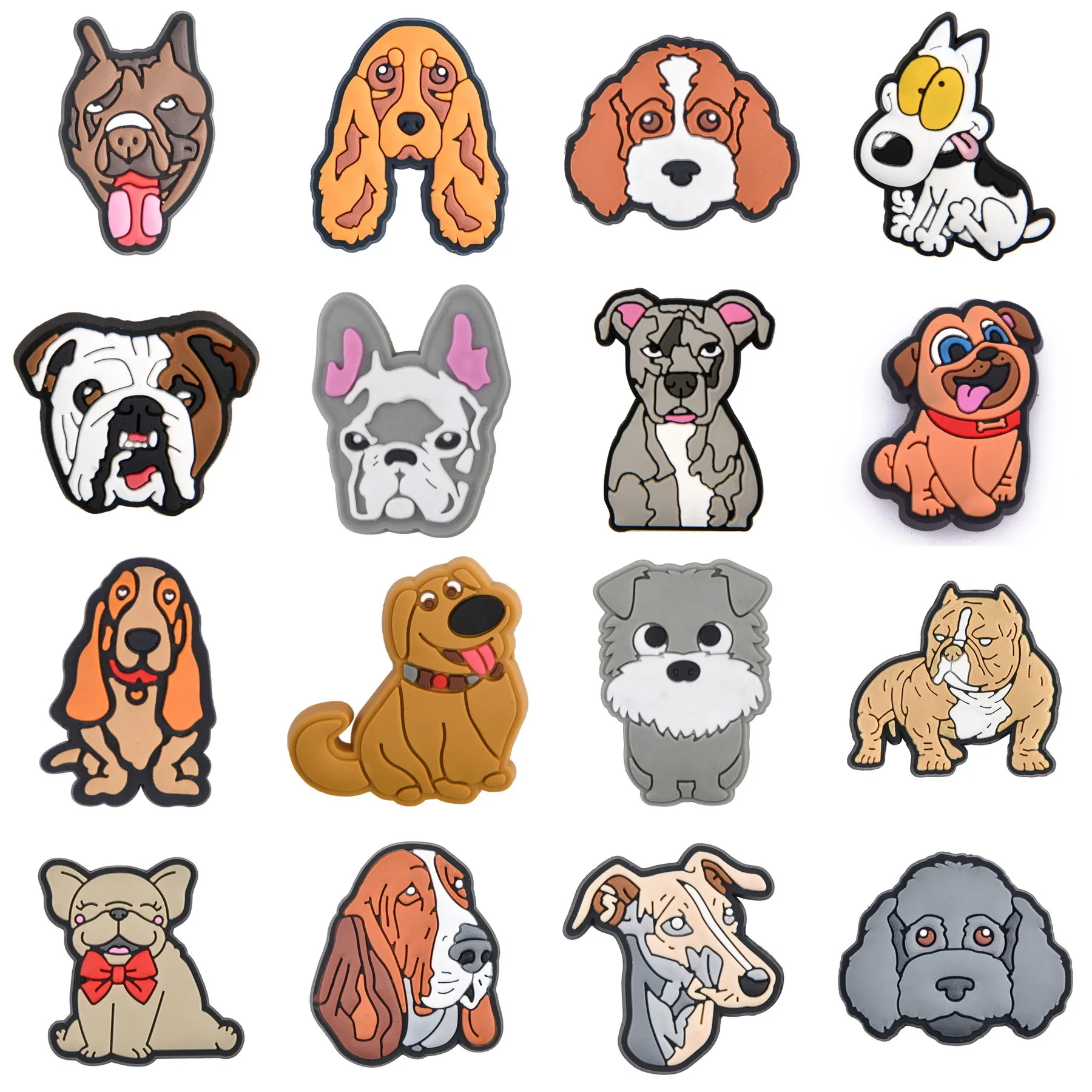 Dog Shoe Charms Animal Shoes Decoration Charms For Girl  Boys Women Wen Bracelets Wristband Sandals Clog Accessories