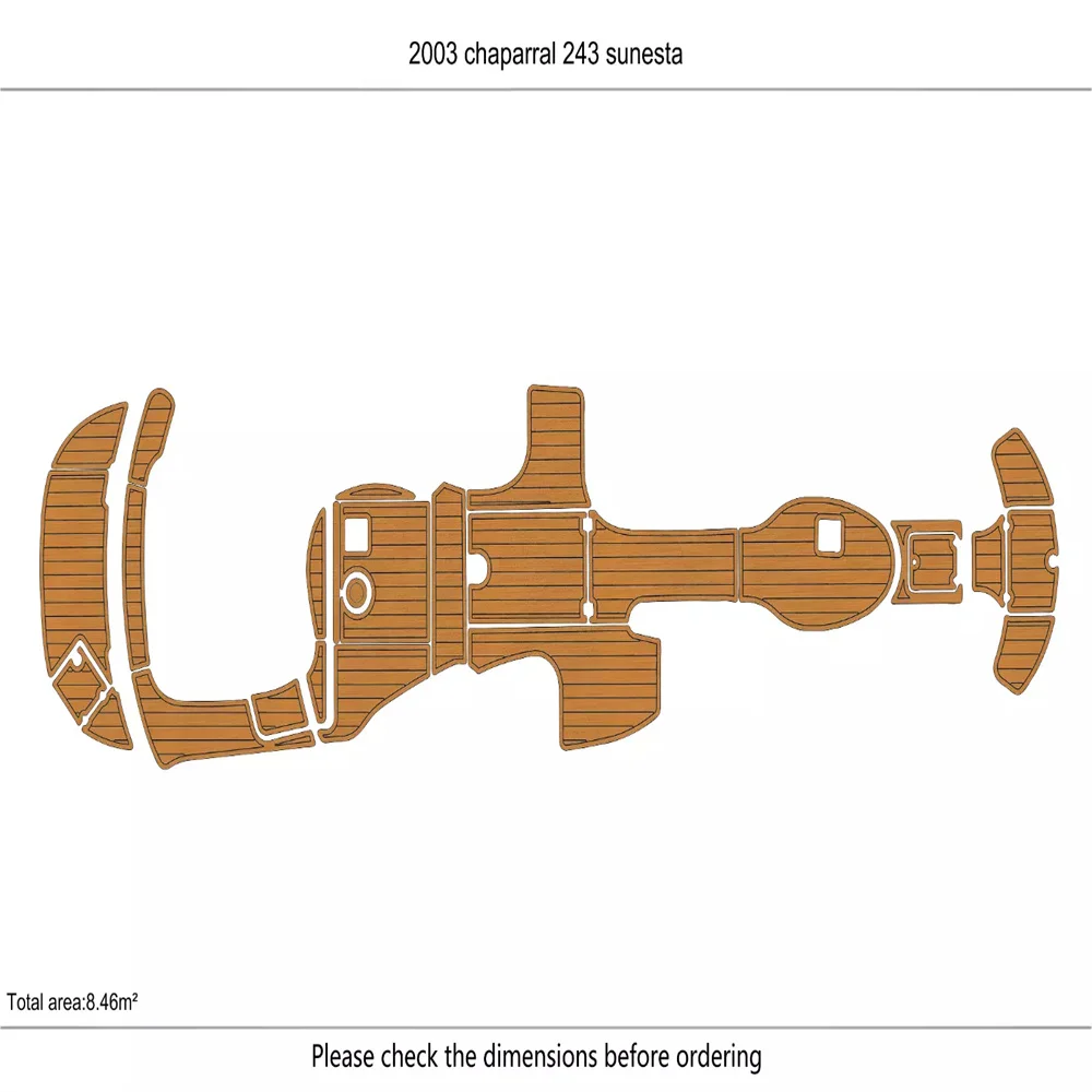 2002-2004 chaparral 243 sunesta Cockpit Swim platform 146mm EVA foam floor Marine Flooring Teak Yacht boat marine accessories