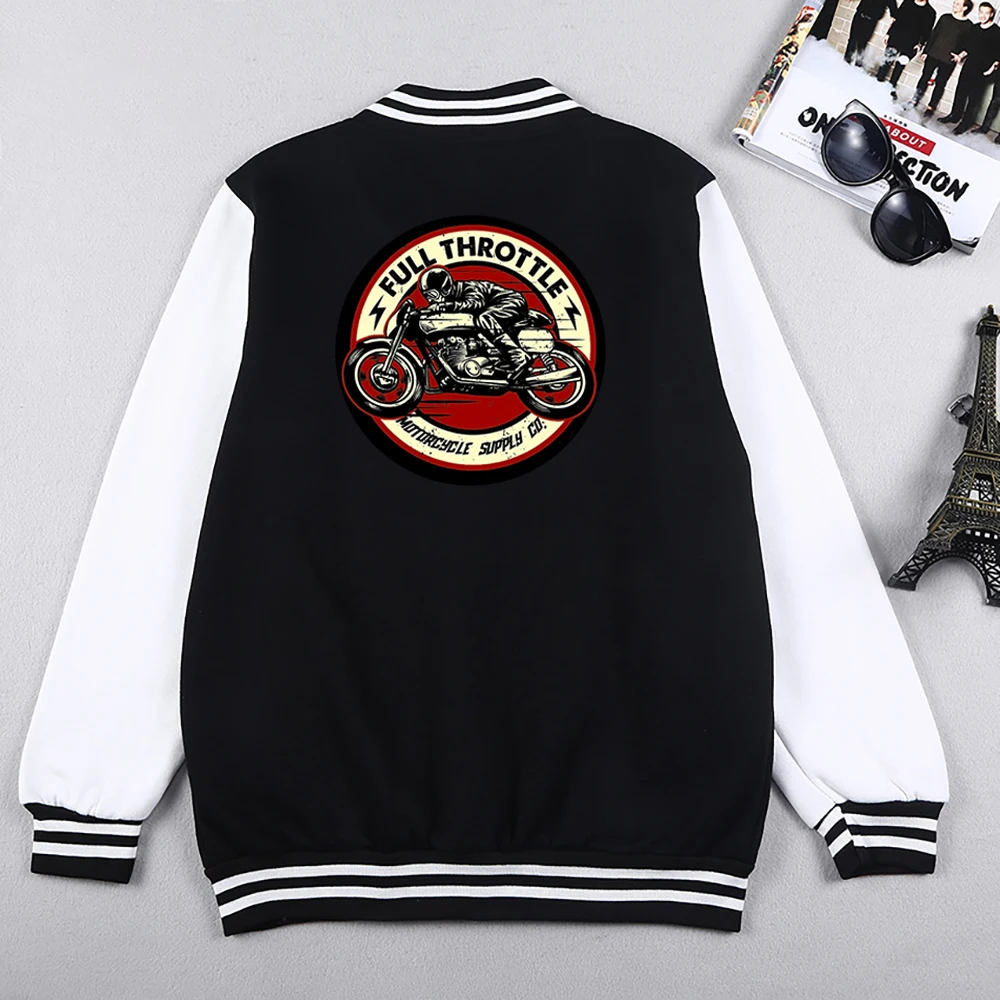 Custom The Logo/Word Jacket Loose Black Clothes DIY Pattern Men Baseball Clothes Autumn Winter Warm Tops Warm Fleece Hoodies