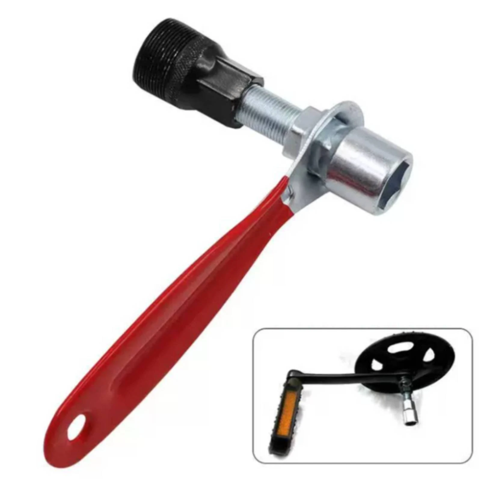 

Bike Crank Puller Knurled Threaded Crank Puller Machined Metal