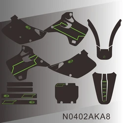 For KAWASAKI KX 125 KX 250 1992 1993 Full Graphics Decals Stickers Motorcycle Background Custom Number N0402AKA