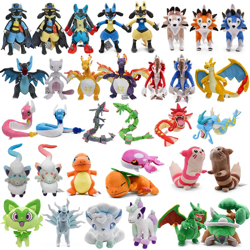 brinquedo-de-pelucia-pokemon-pikachu-vulpix-ninetales-sprigatito-mimikyu-cubone-porygon-garchomp-lapras-boneco-de-pelucia