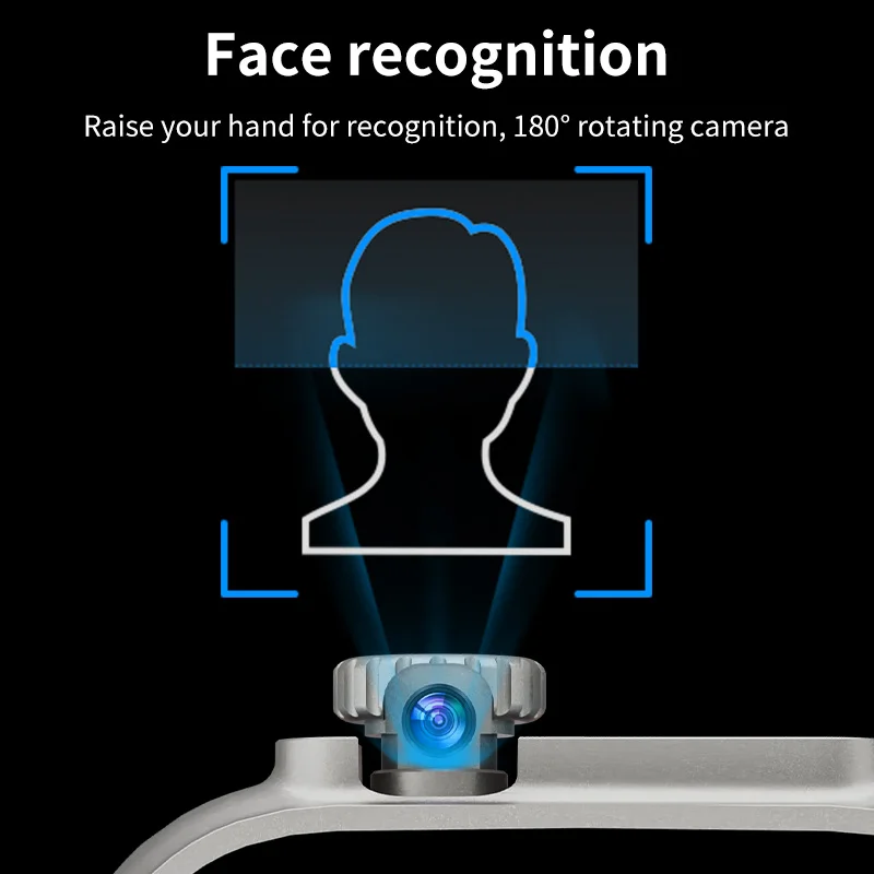 DW100 Pro Plus الإصدار العالمي Ultra Smartwatch مع معرف اللمس 2.29 بوصة شاشة كبيرة كاميرا دوارة NFC GPS موقف WIFI Connect #6