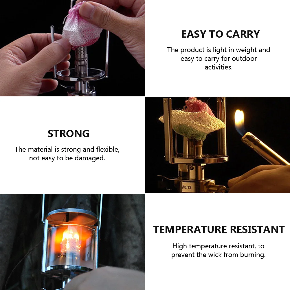 Mantle Mantles Lamp Gas Lantern Propane Light Camping Wick Kerosene Cover Outdoor Hiking Paraffin Universal Clip Tie Sock