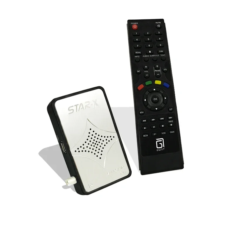 GOTIT MINI XP10 DVB-S2 Satellite TV Receiver with 4-Digit LED Display 2GB 8GB Flash PVR Function Supported 1080P 4K Decoder