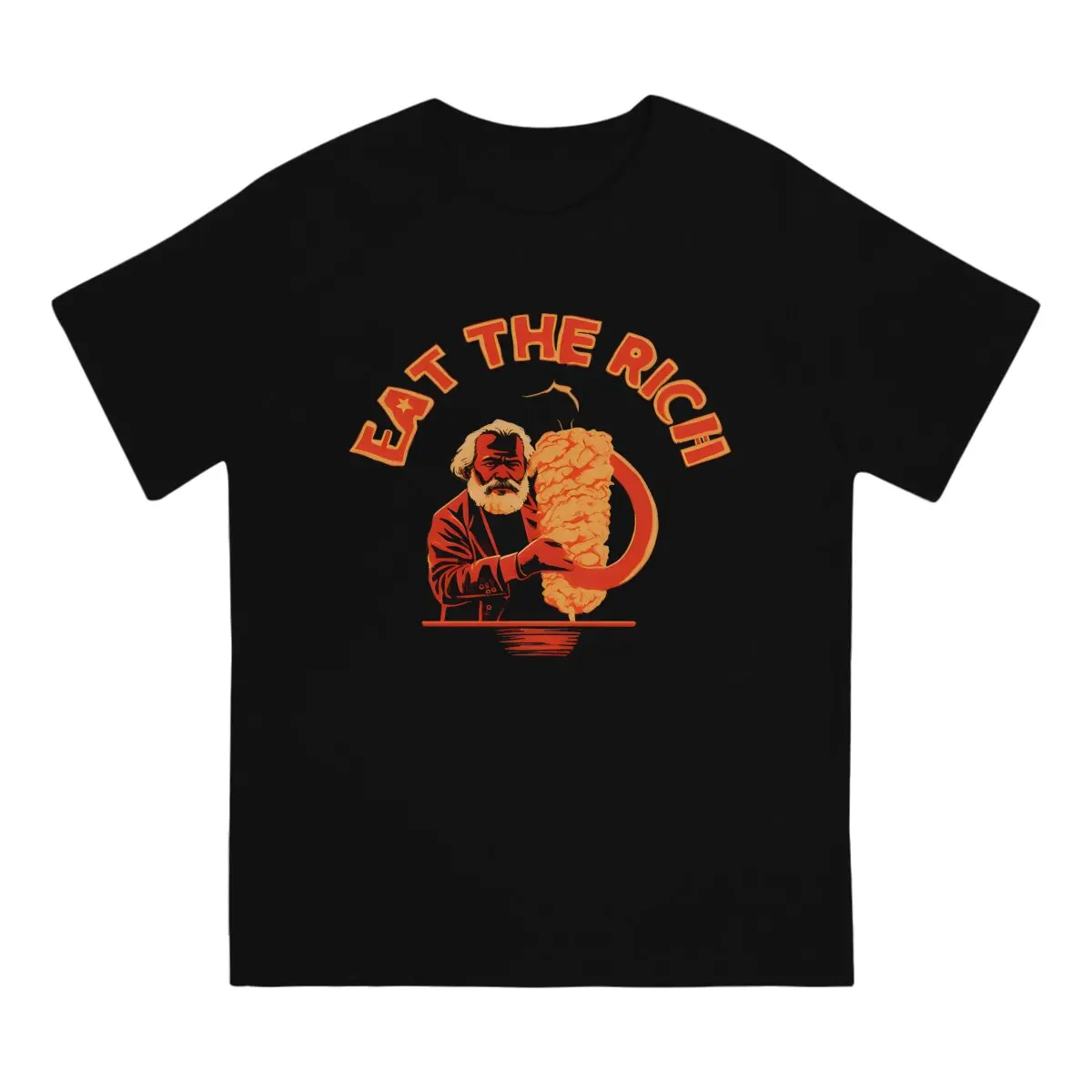 The Great Marx Eat The Rich Doner Kebab Karl Socialist Hasan Piker 2024 TShirt Harajuku High Quality Tshirt O-Neck Men Clothing