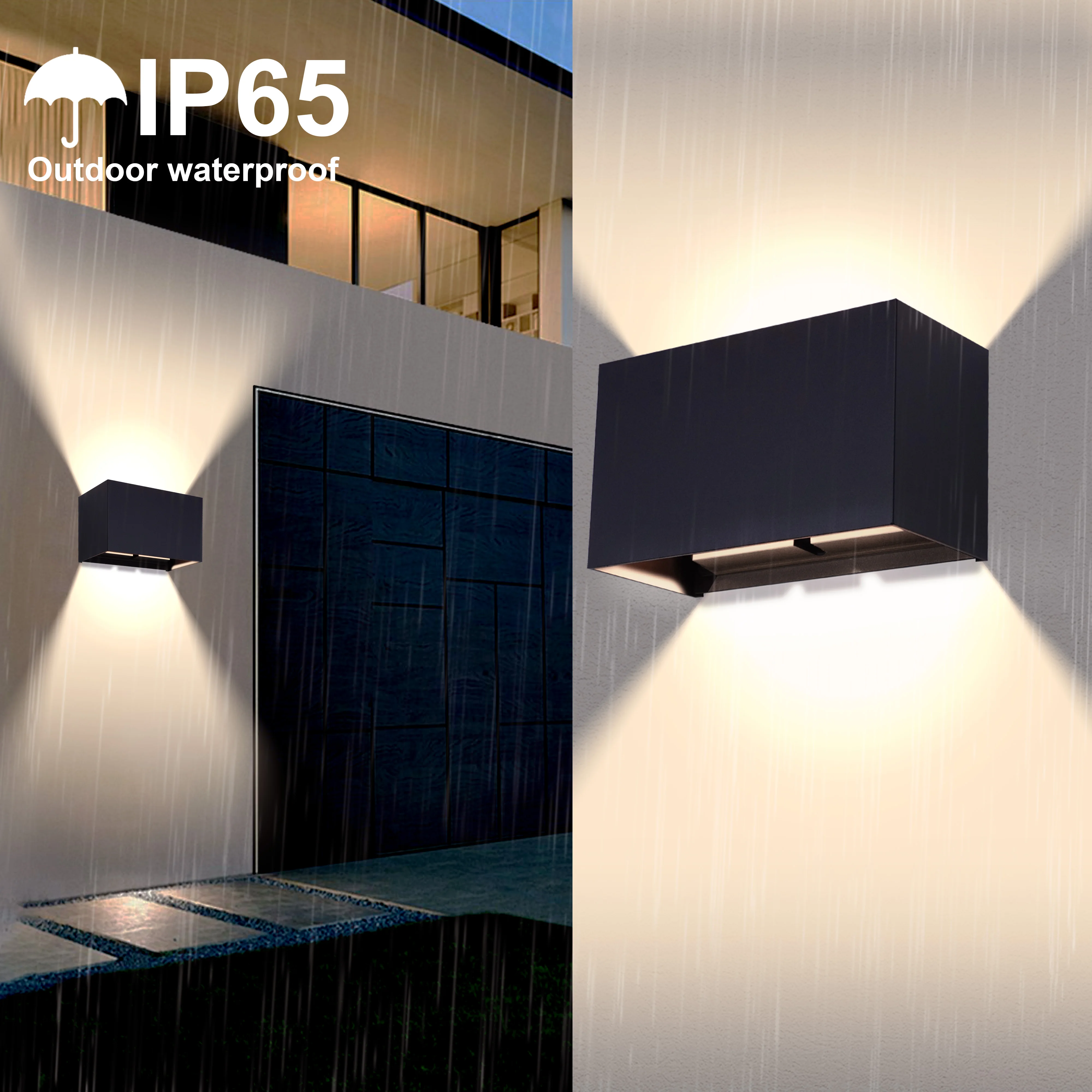 Outdoor Waterproof LED Wall La - Outdoor Lighting Glass Replacement 评论和价格