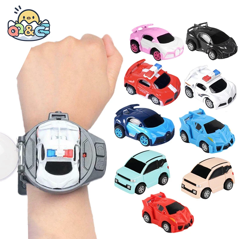 

Children Boys Gift Cartoon Mini RC Remote Control Car Watch Toys Electric Wrist Rechargeable Wrist Racing Cars Watch For Girls