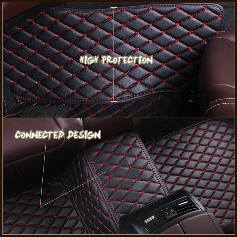 Fast Custom Car Leather Floor Mats for BMW X3 F25 X5 X6 E71 2011 2012 2013 2014 2015 2016 2017-2023 Car Interior  Accessories