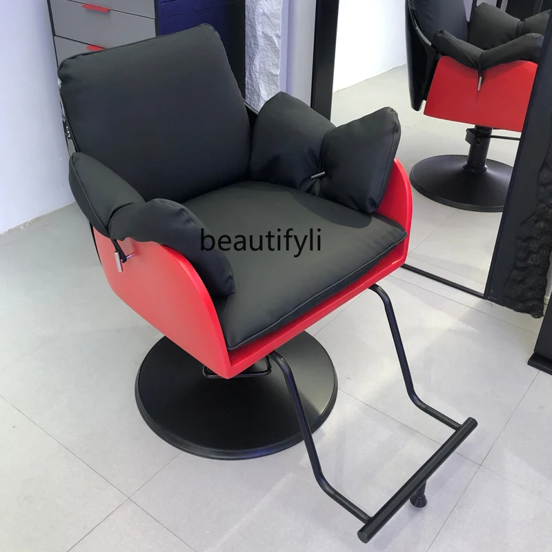 

Excellent High-End Salon Chair Lifting Hot Dyeing Hair Cutting Chair Simple Barber Shop for Hair Salon Barber Shop Chair