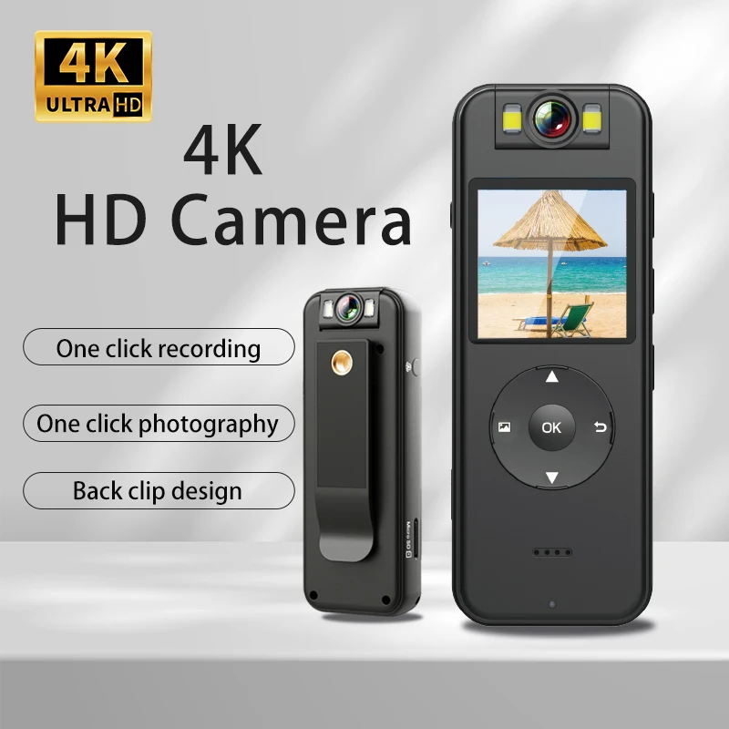 Ultra high definition 4K mini DV sports camera, wireless WiFi hotspot law enforcement recorder, motorcycle riding recorder