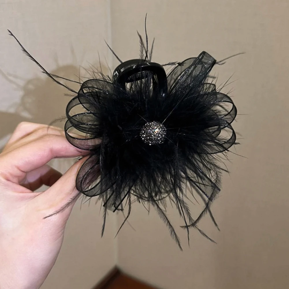 

Stylish Hair Clip Black Feather Clip Hair Accessories Cute Hair Clips For Unique Hairstyles Souvenir 24*15*4cm