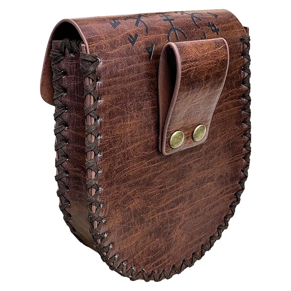 Vintage Medieval Viking Belt Men Women Renaissance Pirate Knight Belt Leather Waistband Pouch Bags Cosplay Costume Accessories