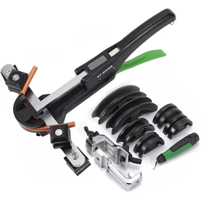 Manual Pipe Bender Copper and Aluminum Pipe Universal 90° Forward and Reverse Bend 6-22mm Bending Tool Set DSZH ST-R999 Repair