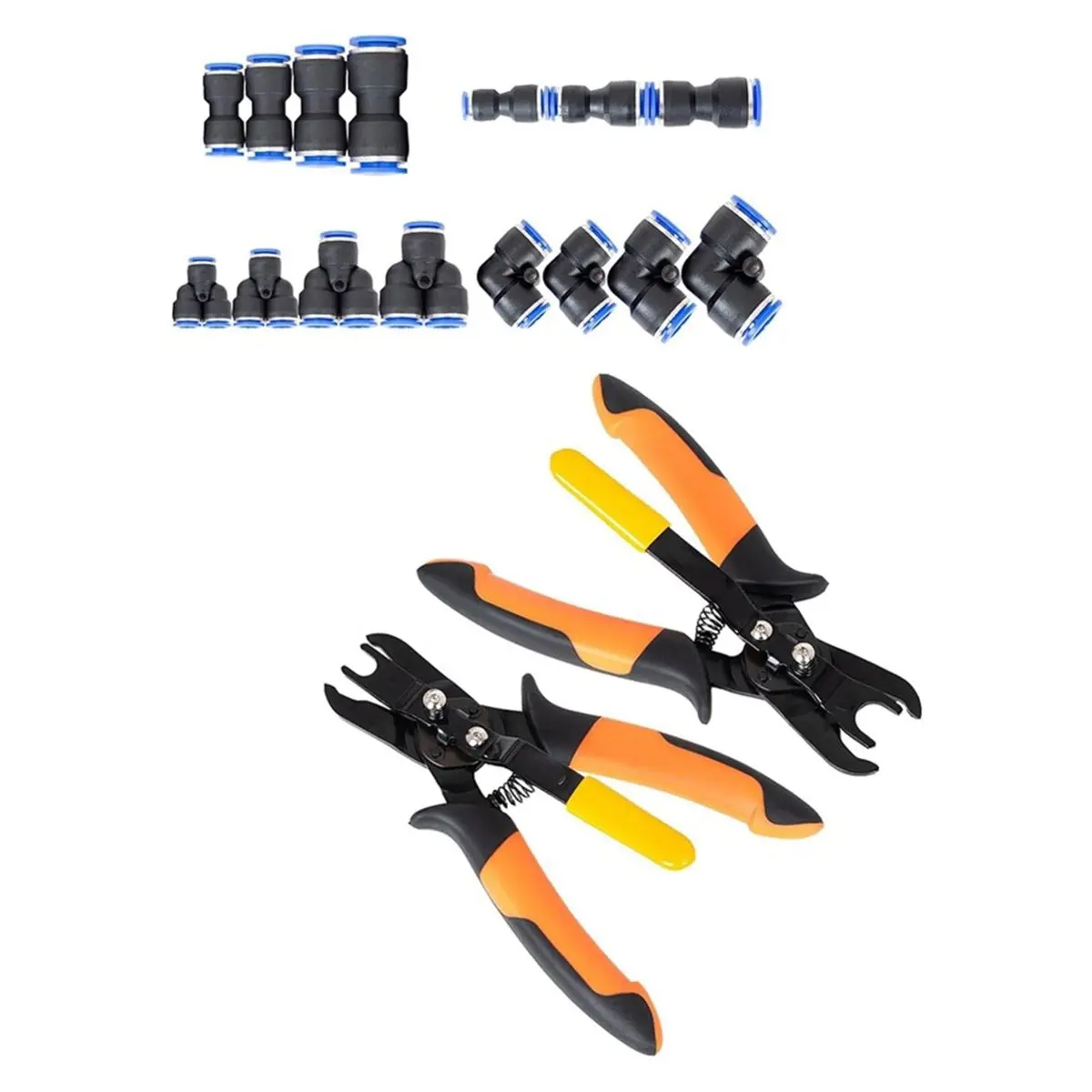 Push to Connect Fittings Air Line Disconnect Tool Kit Push Fitting Removal Tool for 1/4