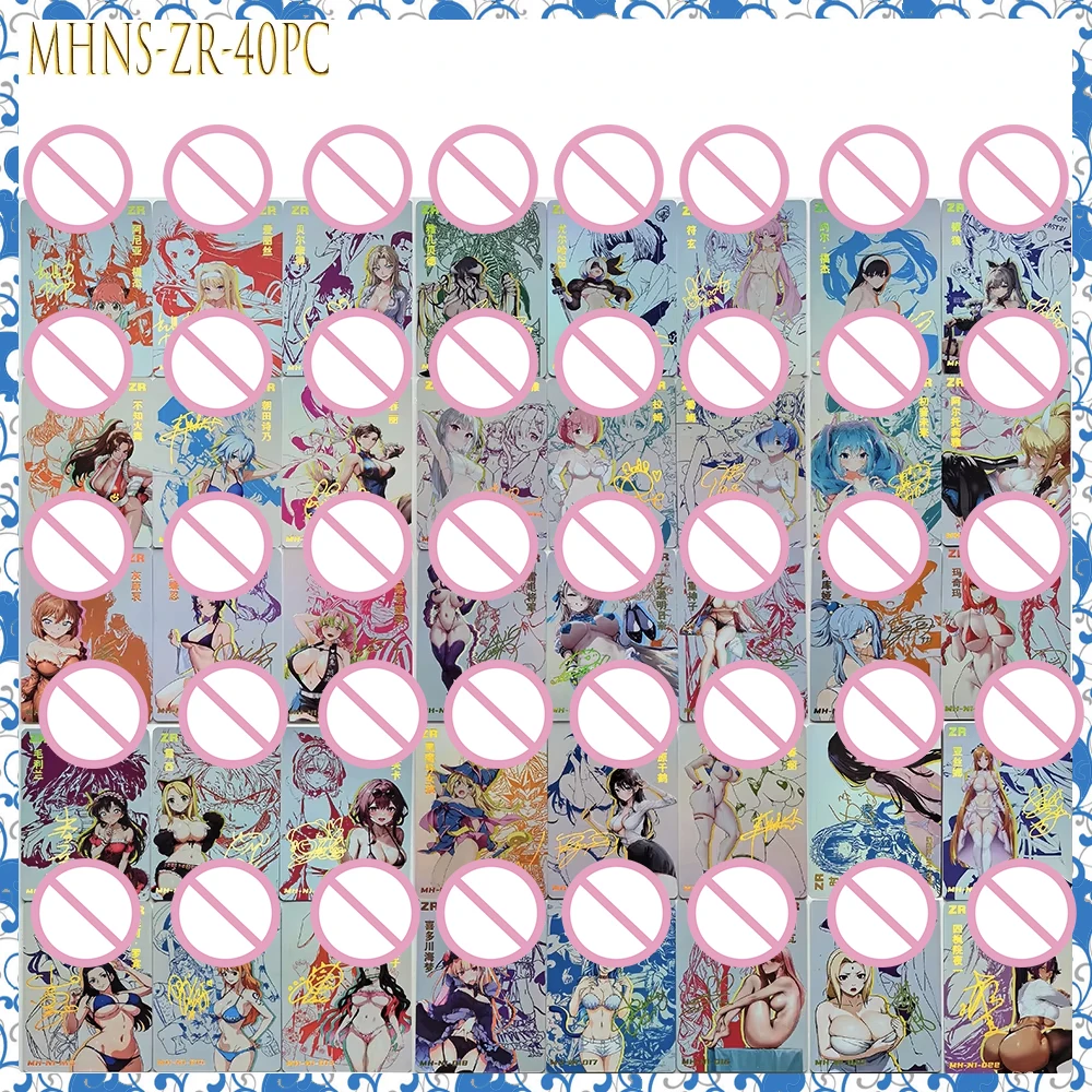 

40PC/Set Anime Goddess Story DIY ACG Kafka Makima Kurumi Kitagawa Marin Boys Game Toys Collectible Cards Christmas Birthday Gift