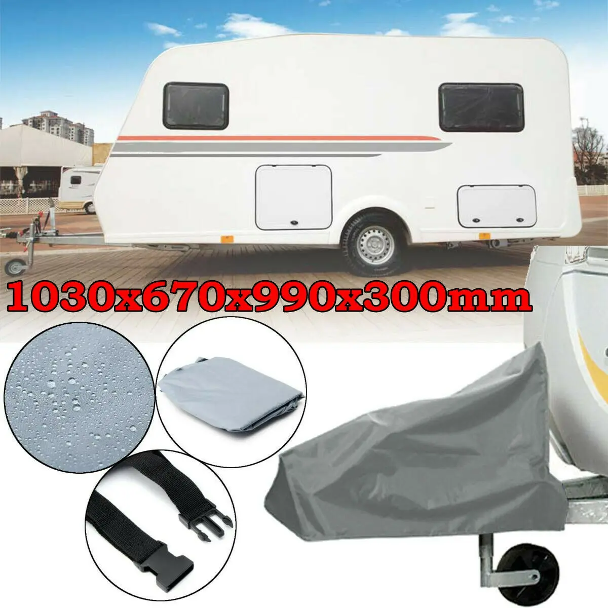

PVC Universal Caravan Hitch Cover Trailer Hitch Lock Covers Waterproof Rainproof Snow Proof Dustproof Protector